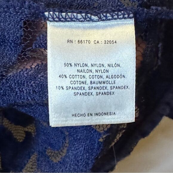 ANTHROPOLOGIE POSTMARKSessile Harvest Top Navy Blue Women’s Size Medium - Picture 4 of 4